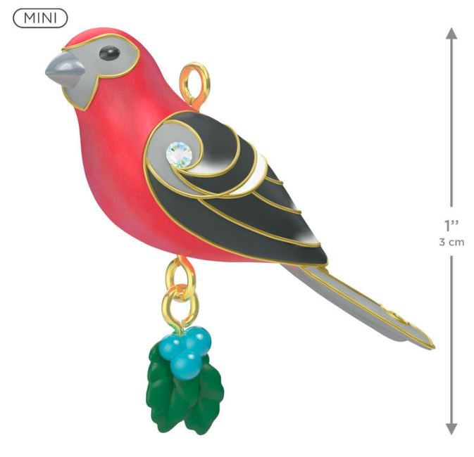 2026 Pine Grosbeak - Beauty of Birds - <B>Miniature</B>